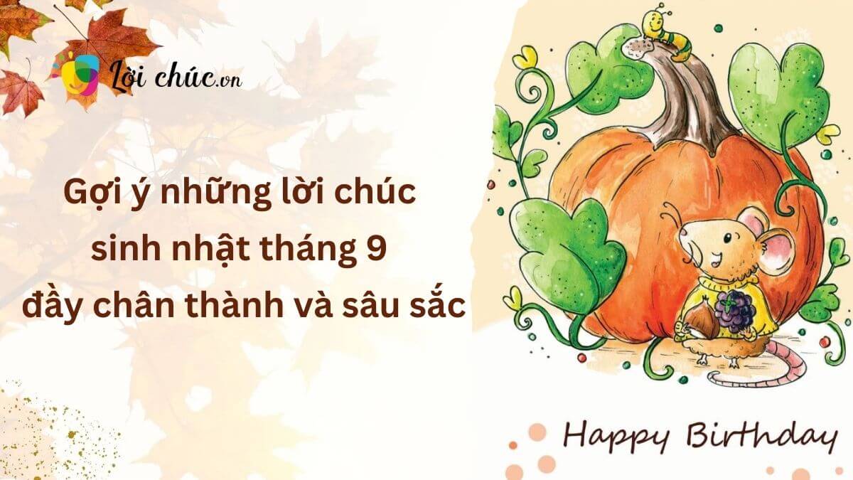 Lời chúc sinh nhật tháng 9