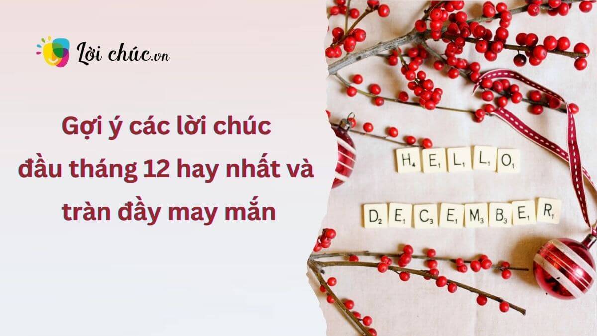 Lời chúc đầu tháng 12