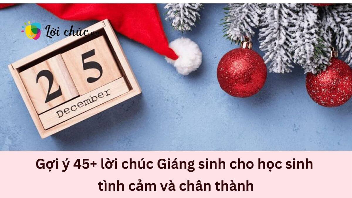 Lời chúc Giáng sinh cho học sinh