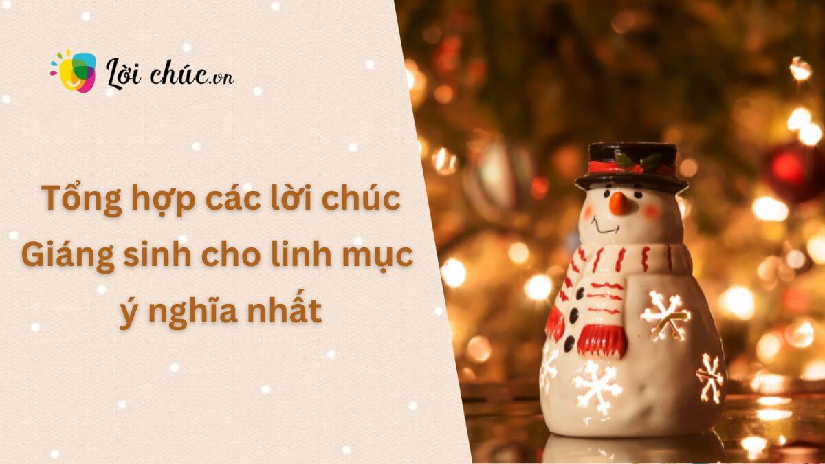 Lời chúc Giáng sinh cho linh mục