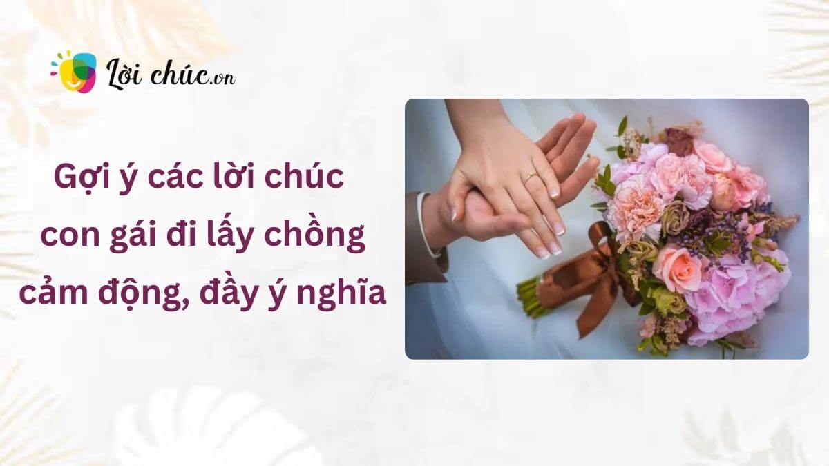 Lời chúc con gái đi lấy chồng