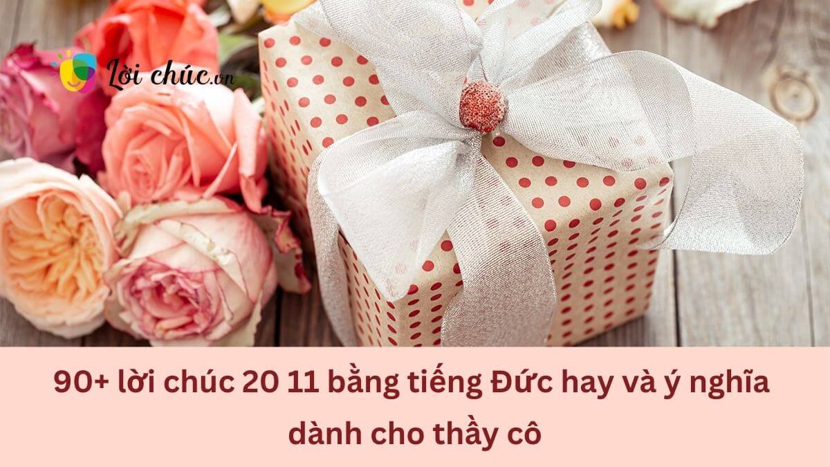 Lời chúc 20 11 bằng tiếng Đức