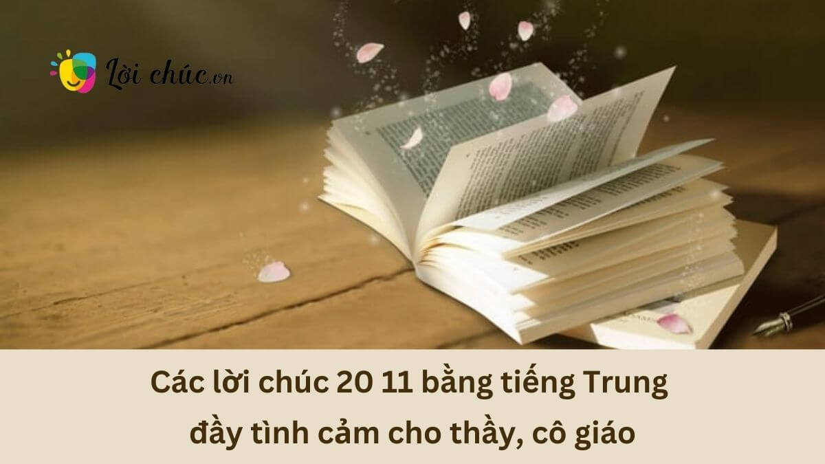 Lời chúc 20 11 bằng tiếng Trung